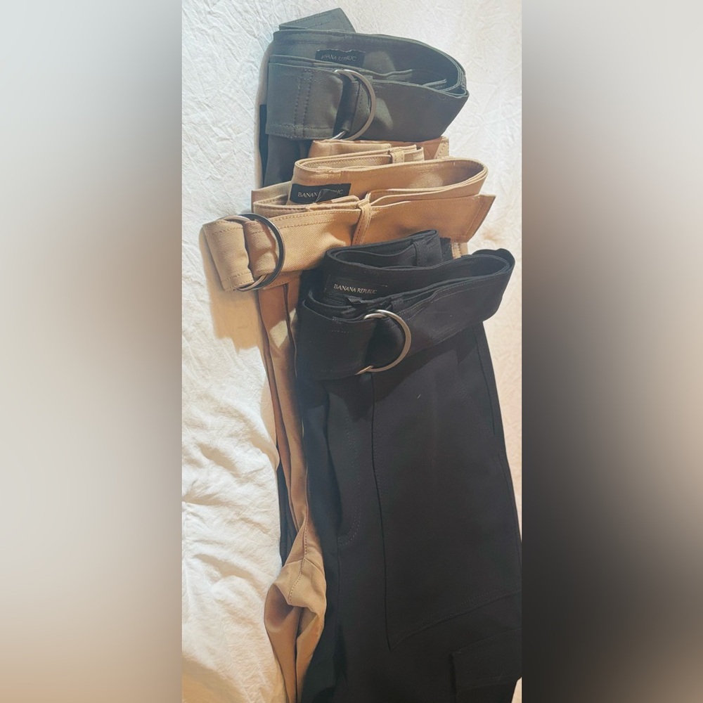 Banana Republic Trousers Durable Straight Leg Design. Set of 3 New without tags.